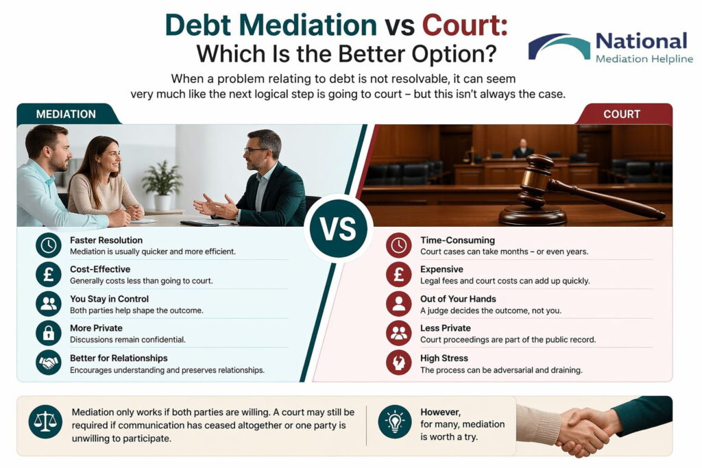 Debt Mediation vs Court: Which Is the Better Option Greater London