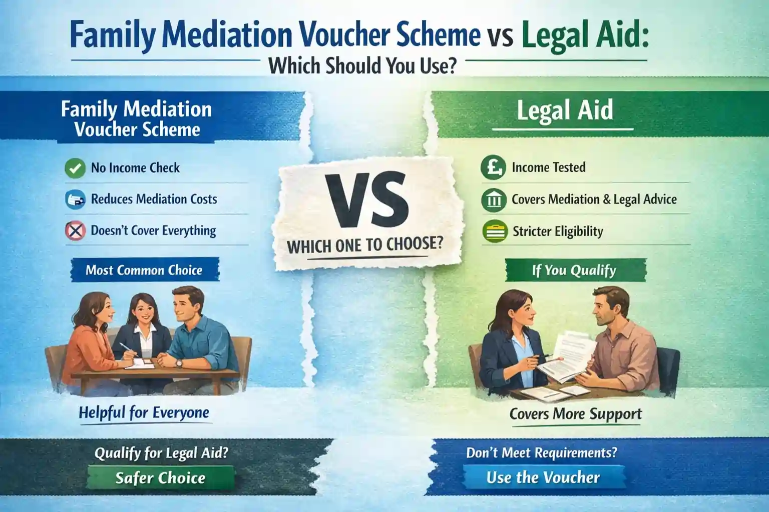 Family Mediation Voucher Scheme vs Legal Aid: Which Should You Use Greater London?