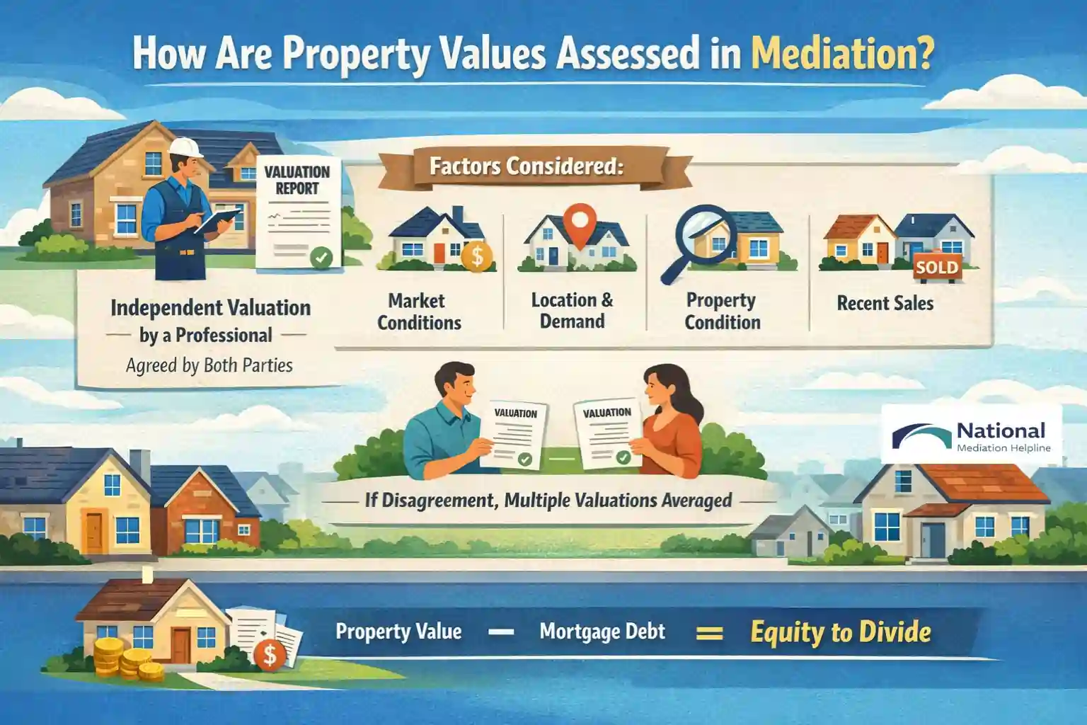 How Are Property Values Assessed in Mediation Greater London?