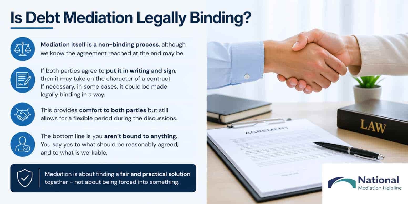 Is Debt Mediation Legally Binding Greater London